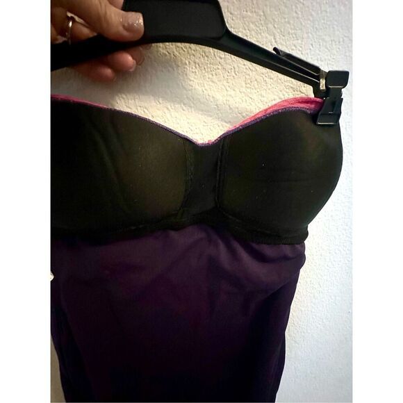 NWT Lauren Ralph Lauren Pink Ombre Palm Flyaway One-Piece Swimsuit Pink ombre/ p - Picture 7 of 8